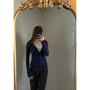 Vintage Y2K Aeropostale Blue Cardigan Sweater